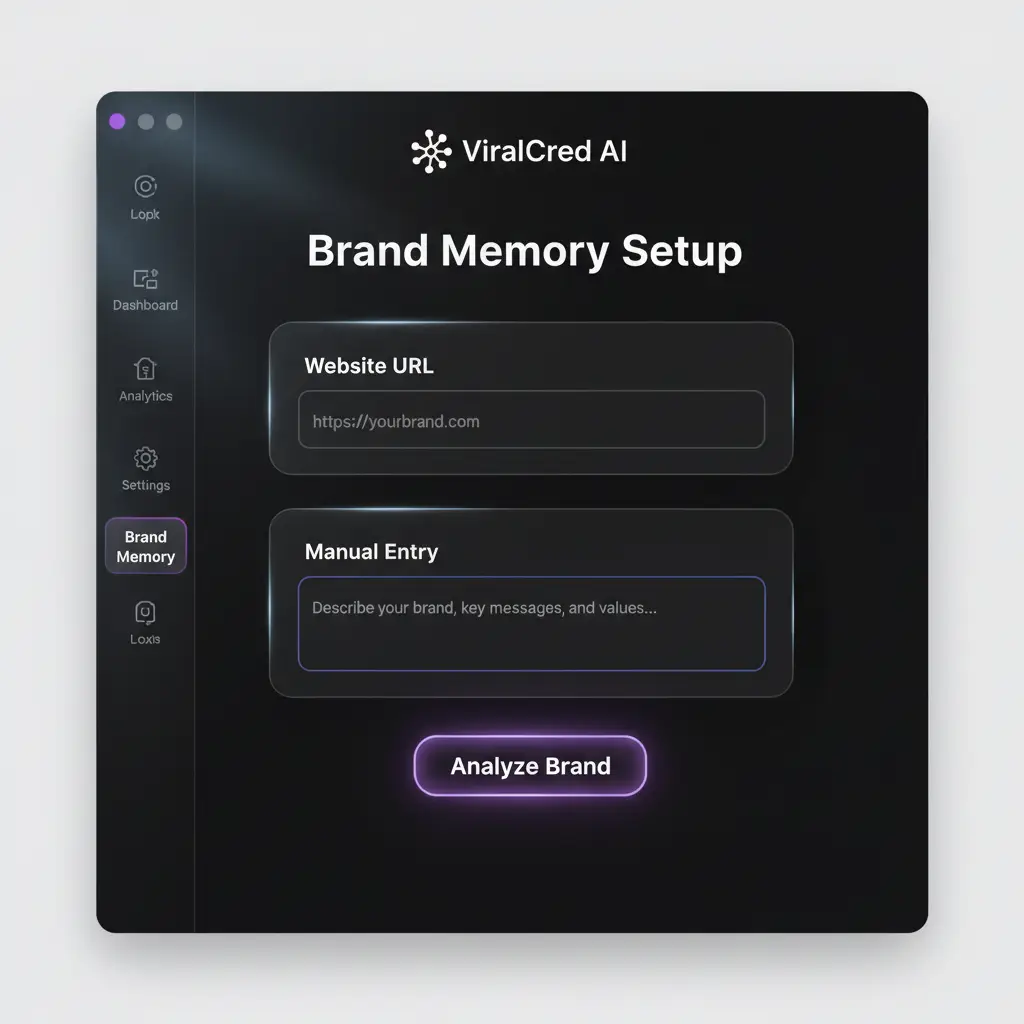 ViralCred AI Brand Memory Setup